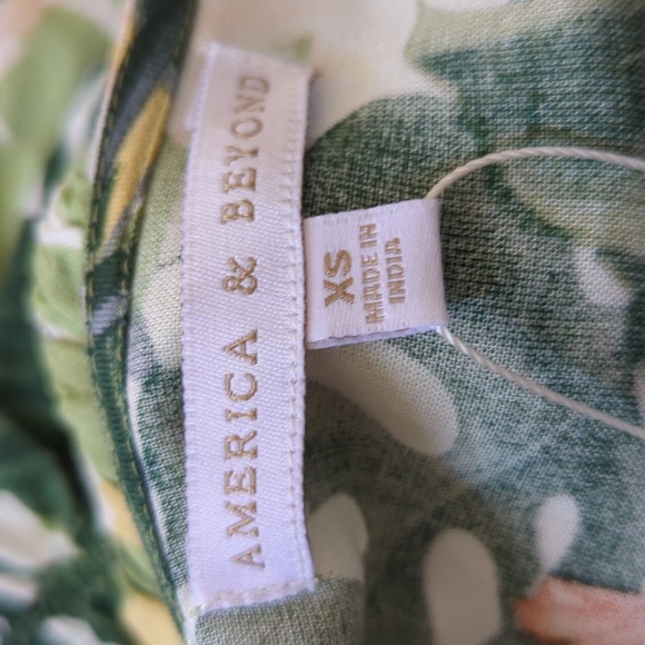 American & Beyond Tropical Flowers High Low Maxi Dress XS - Picture 13 of 16